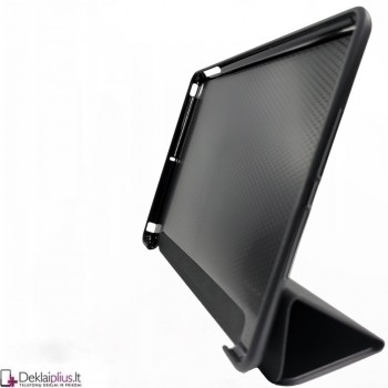 Smart soft dirbtinės odos dėklas - juodas (Apple Ipad 9.7 Air 2/9.7 2017/9.7 2018)